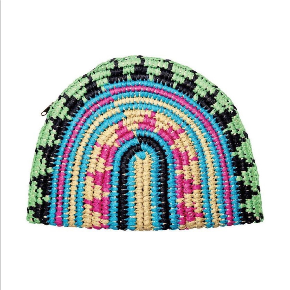 Bay Sky multicolored clutch